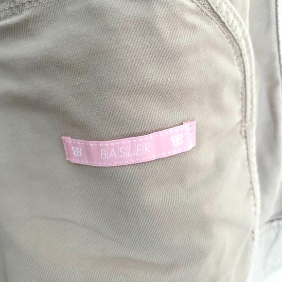 Beige Designer Jean Jacket - Picture 8 of 10